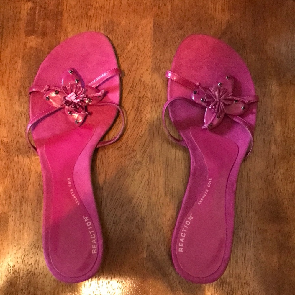 Kenneth Cole Leather Upper Sandals